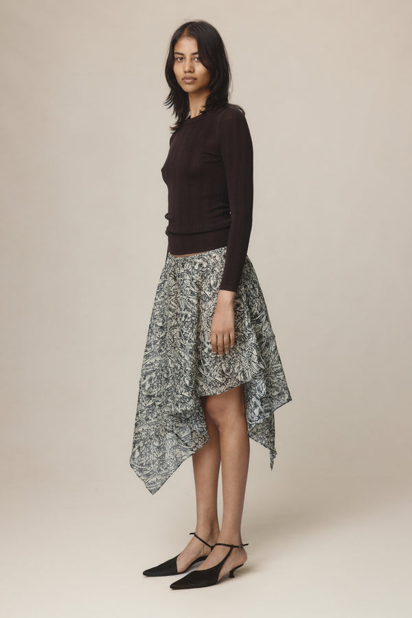 INEZ SKIRT - ECHO PRINT