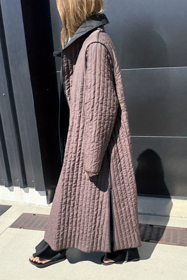 ELI COAT - BLACK / TAPENADE