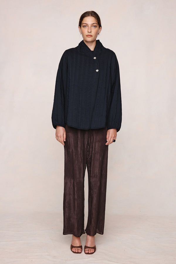 AGNES JACKET - BLACK / TAPENADE