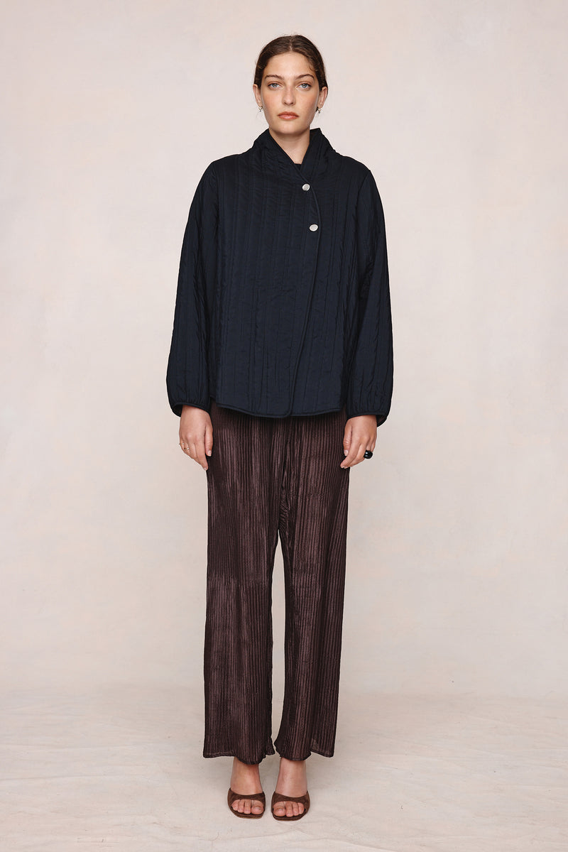 AGNES JACKET - BLACK / TAPENADE