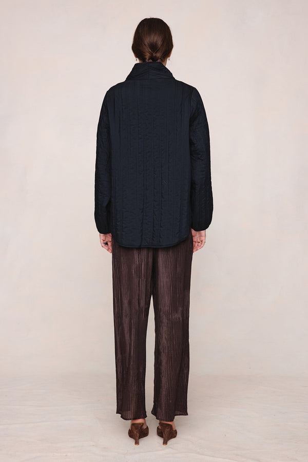 AGNES JACKET - BLACK / TAPENADE