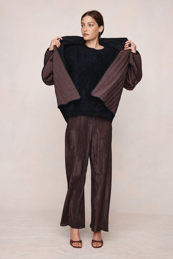 AGNES JACKET - BLACK / TAPENADE