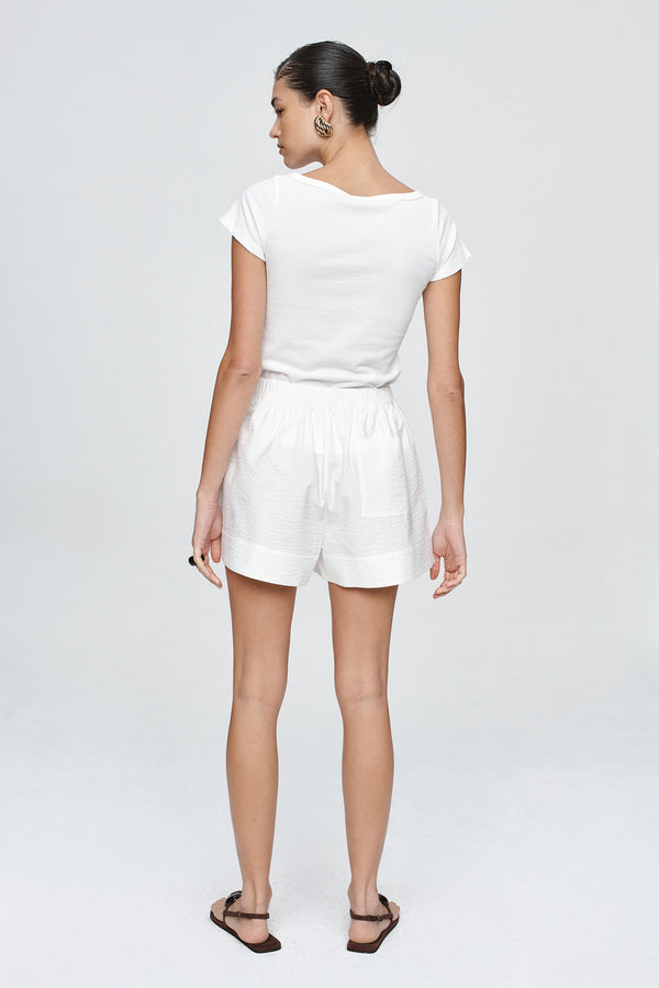 ALISA SHORT - BLANC