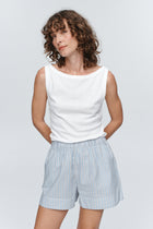 ALISA SHORT - BLEU STRIPE