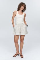 ALISA SHORT - GREY STRIPE
