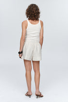 ALISA SHORT - GREY STRIPE