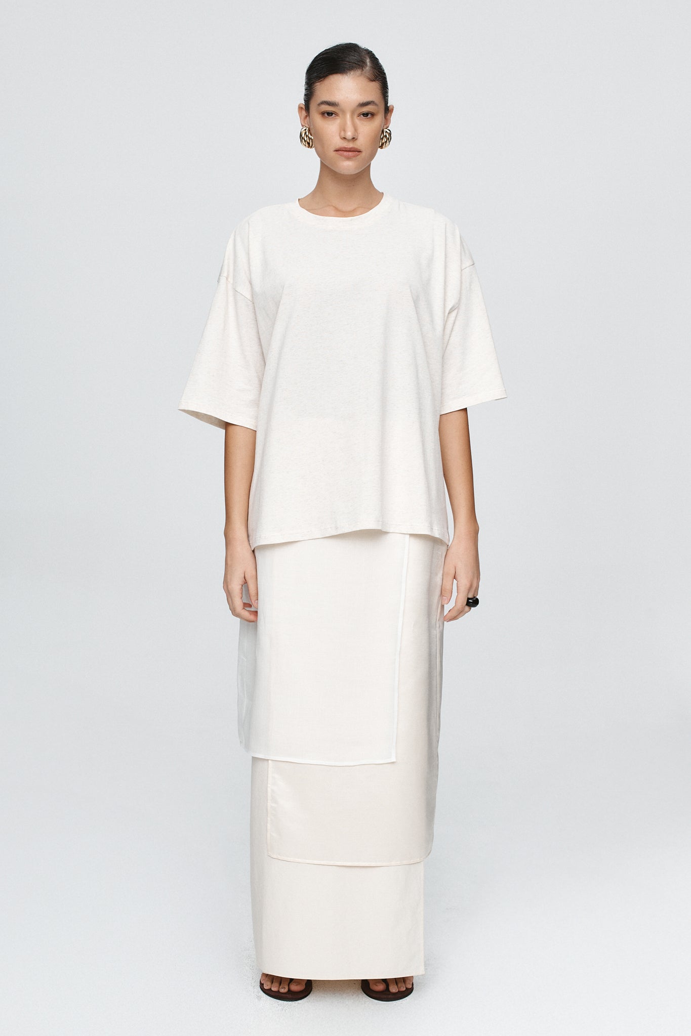 AUSTIN TEE - OAT MARLE