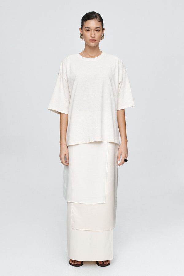 AUSTIN TEE - OAT MARLE