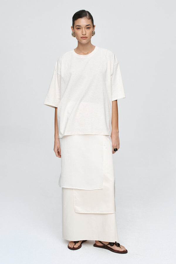AUSTIN TEE - OAT MARLE