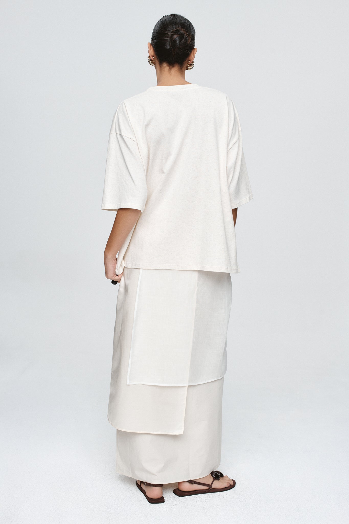 AUSTIN TEE - OAT MARLE