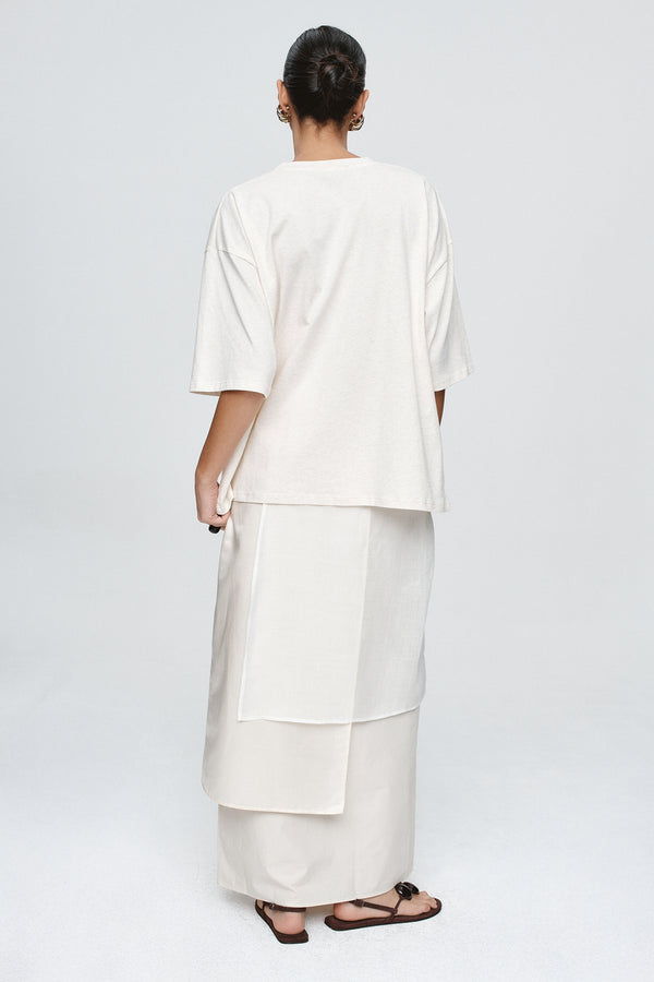 AUSTIN TEE - OAT MARLE