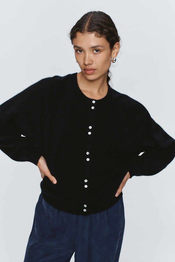 BABETTE CARDIGAN - BLACK