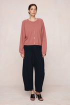 BABETTE CARDIGAN - ROSEWOOD