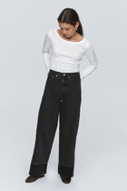 BORDER JEAN - BLACK/BLACK WASHED
