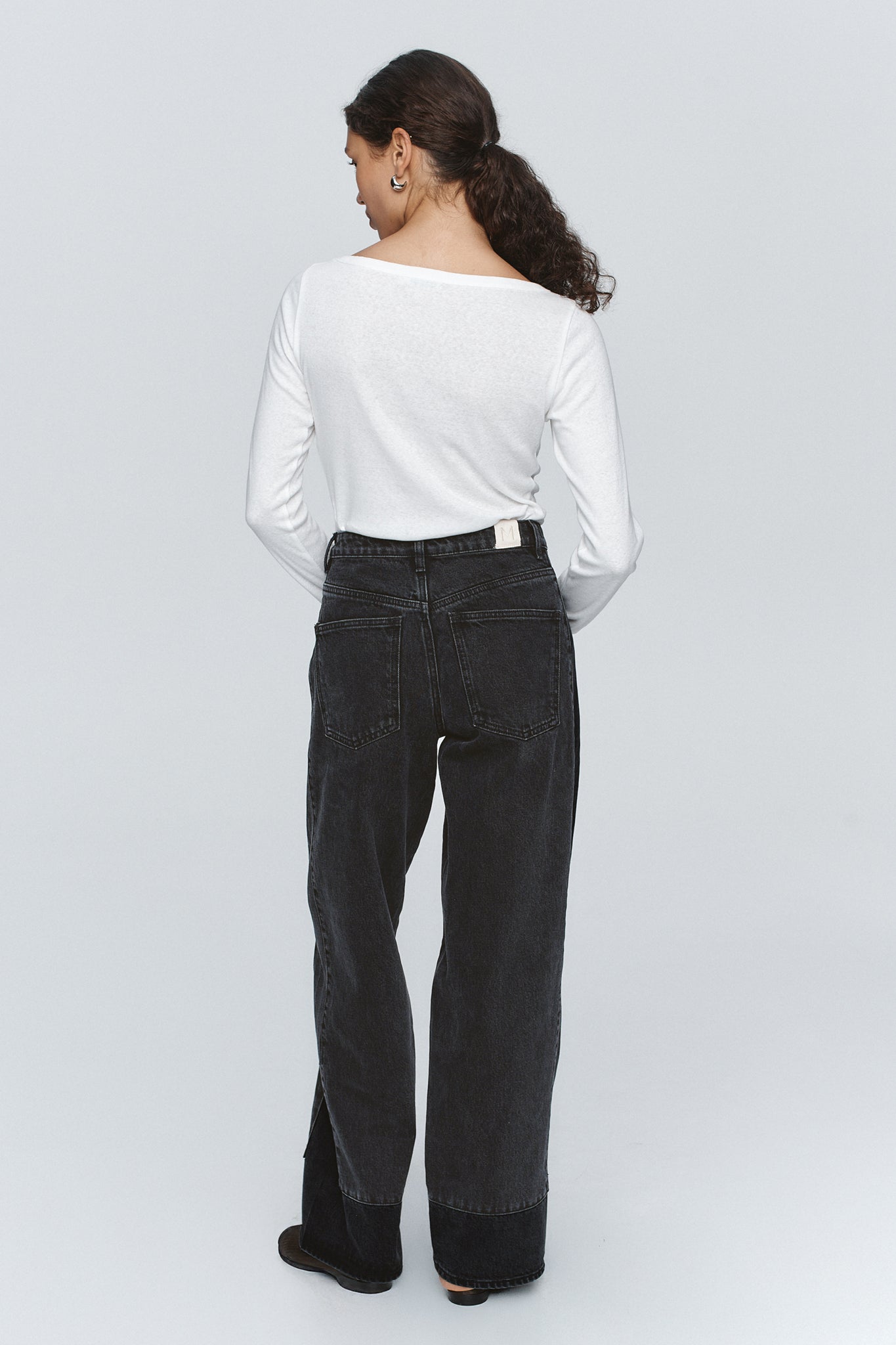 BORDER JEAN - BLACK/BLACK WASHED