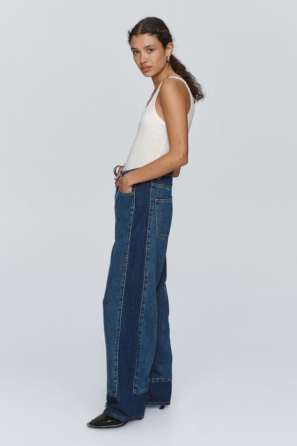 BORDER JEAN - INDIGO/WASHED INDIGO