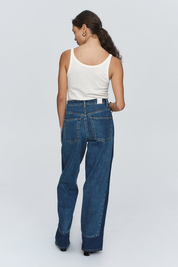 BORDER JEAN - INDIGO/WASHED INDIGO