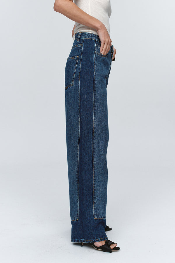 BORDER JEAN - WASHED INDIGO