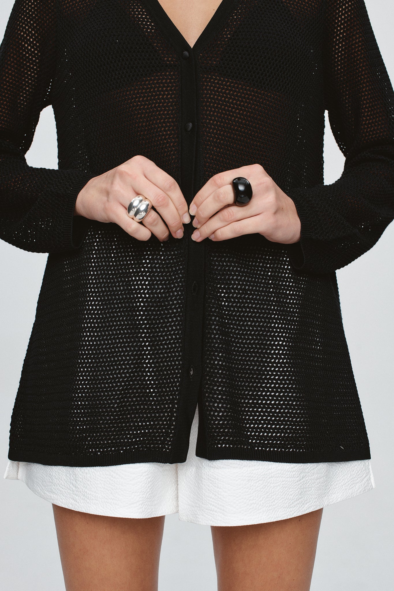 CALLA CARDIGAN - BLACK