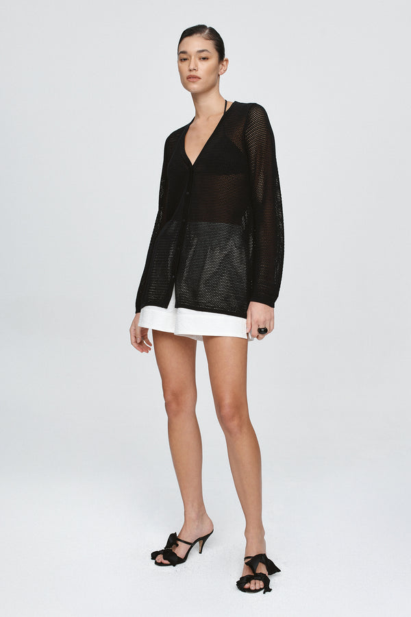 CALLA CARDIGAN - BLACK
