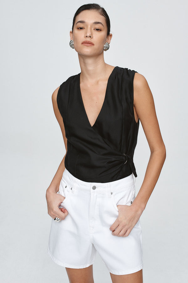 CLASSIC JEAN SHORT - BLANC
