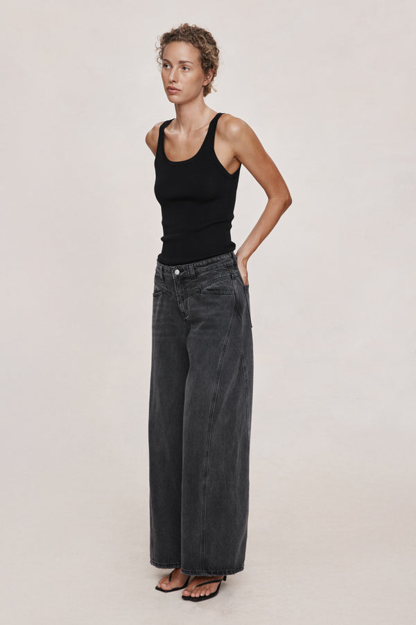 CROSS STITCH JEAN - FADED BLACK