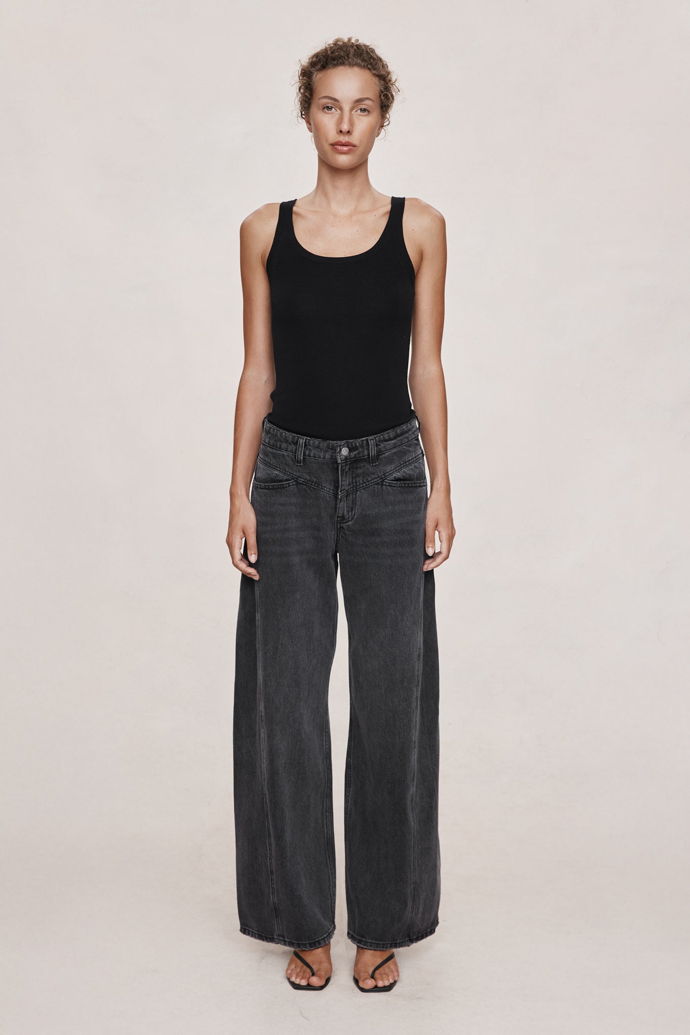 CROSS STITCH JEAN - FADED BLACK