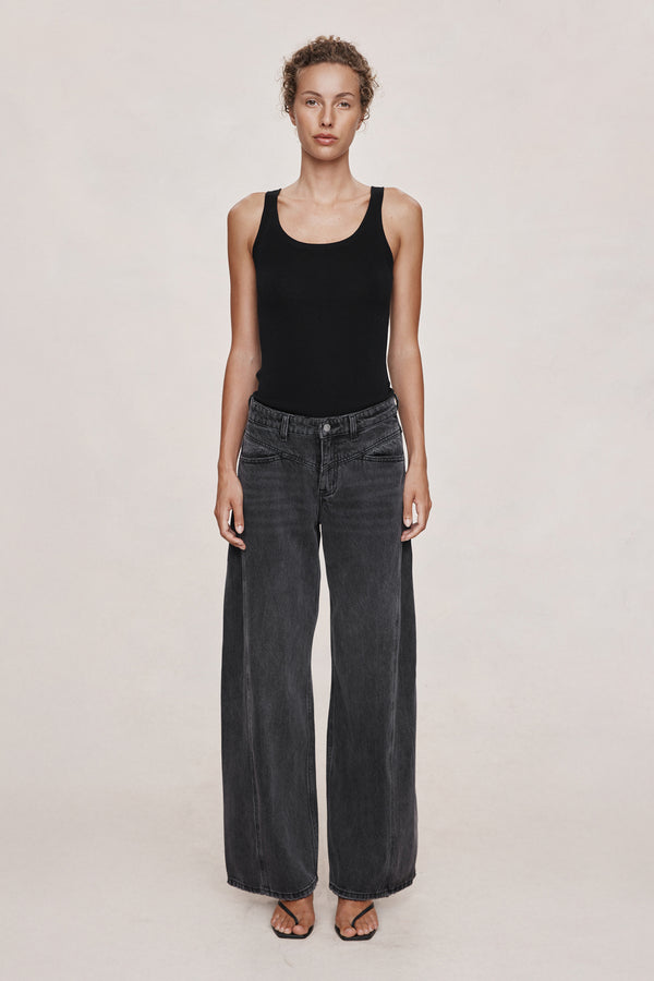 CROSS STITCH JEAN - FADED BLACK