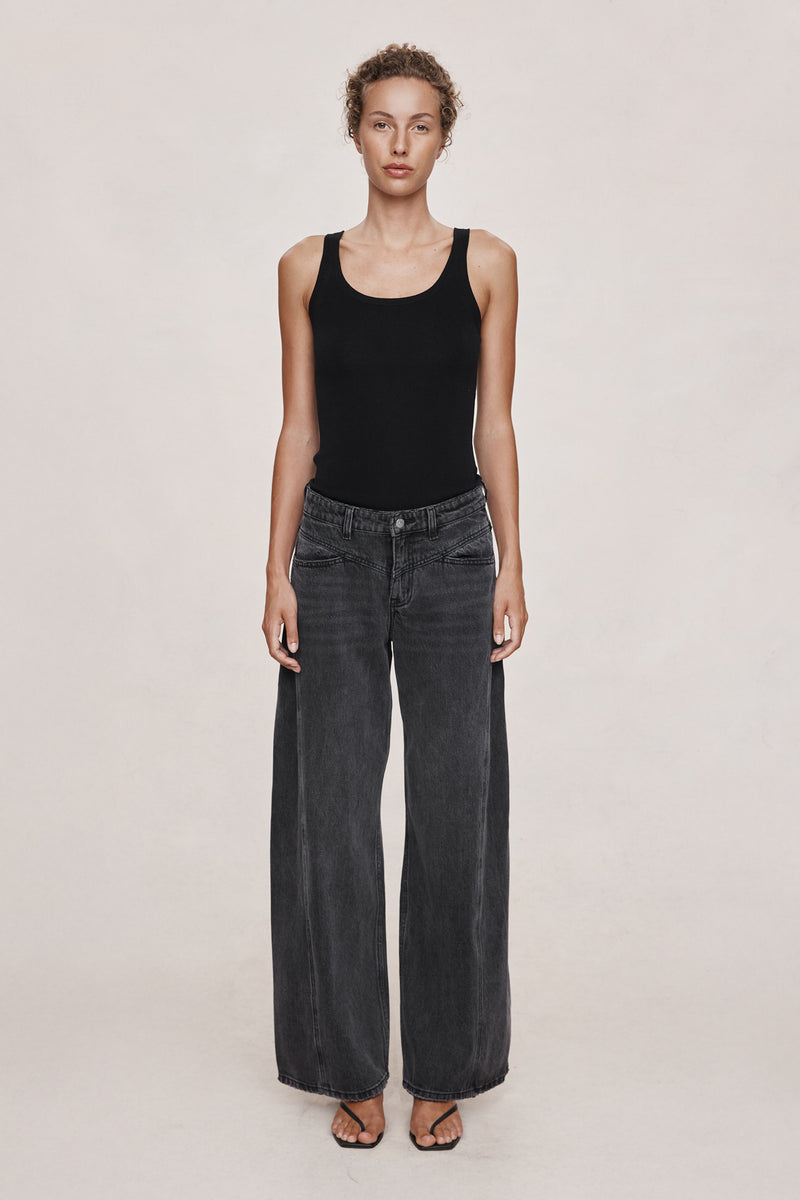 CROSS STITCH JEAN - FADED BLACK