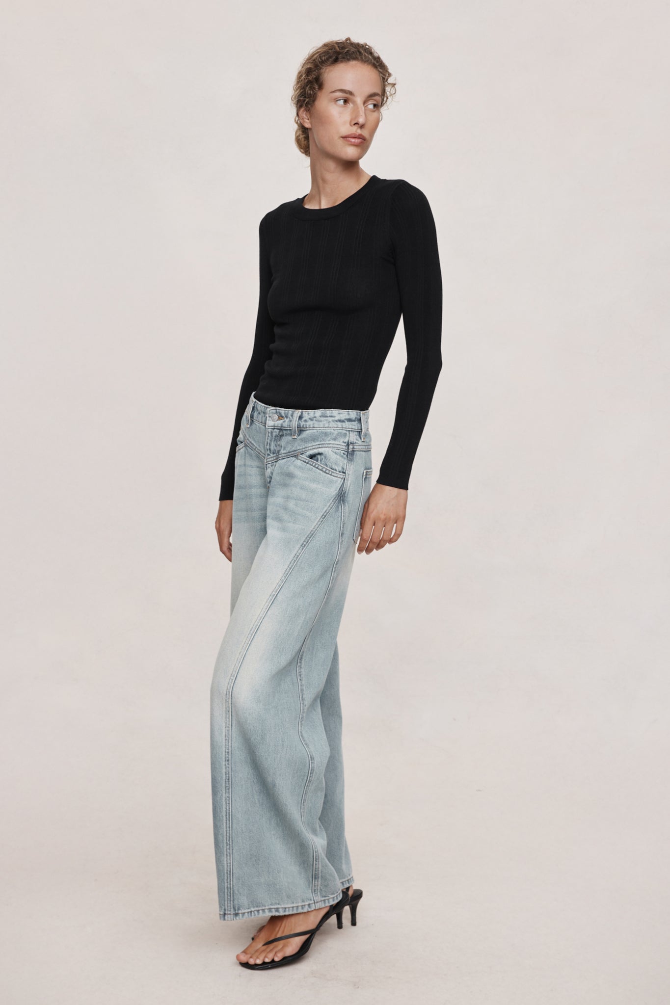 CROSS STITCH JEAN - FADED BLUE