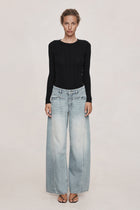 CROSS STITCH JEAN - FADED BLUE