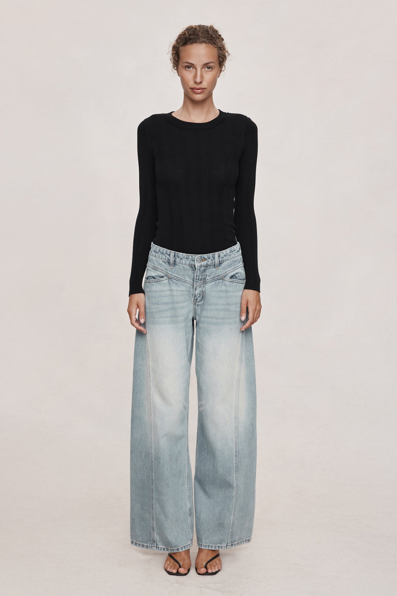 CROSS STITCH JEAN - FADED BLUE