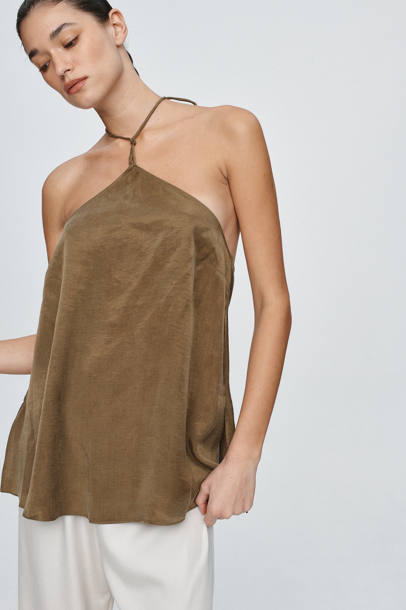 DANTE TOP  - OLIVE