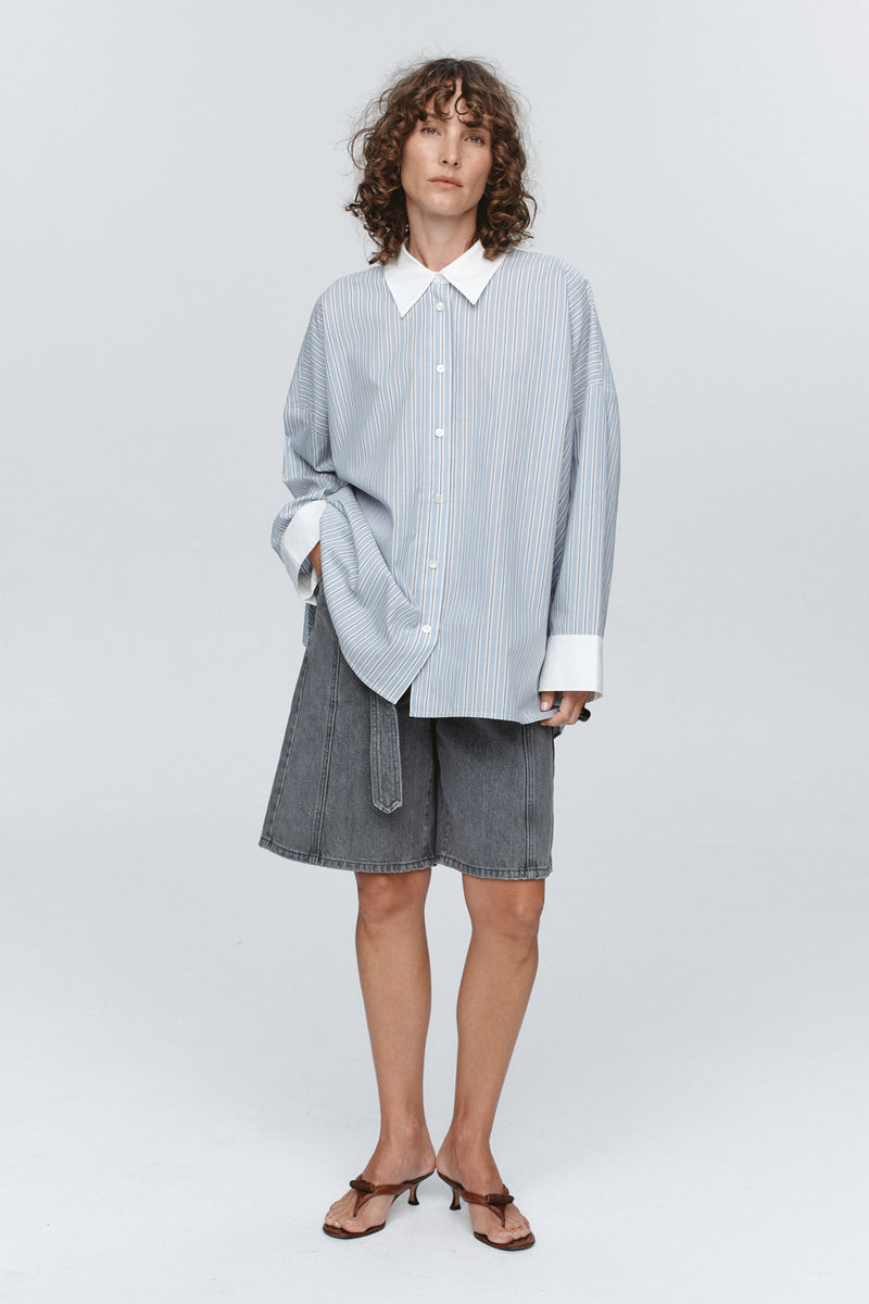 EDIE SHIRT - BLEU STRIPE
