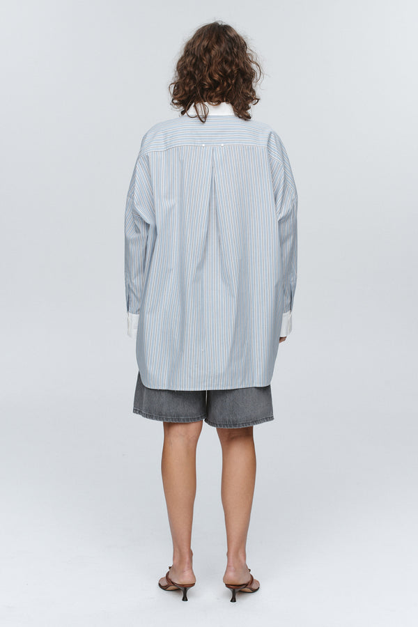 EDIE SHIRT - BLEU STRIPE