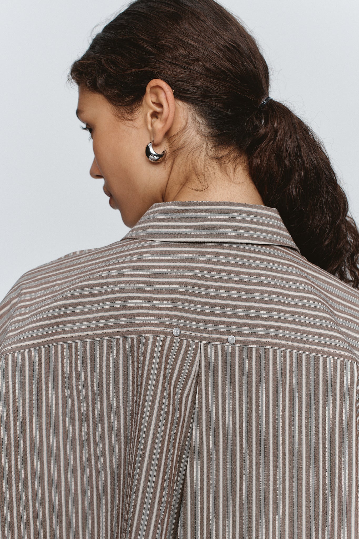 EDIE SHIRT - CHOCOLATE STRIPE