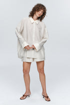 EDIE SHIRT - GREY STRIPE