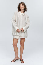 EDIE SHIRT - GREY STRIPE