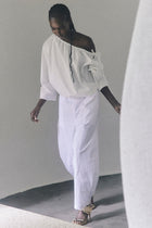 KASIA TOP - IVORY COTTON