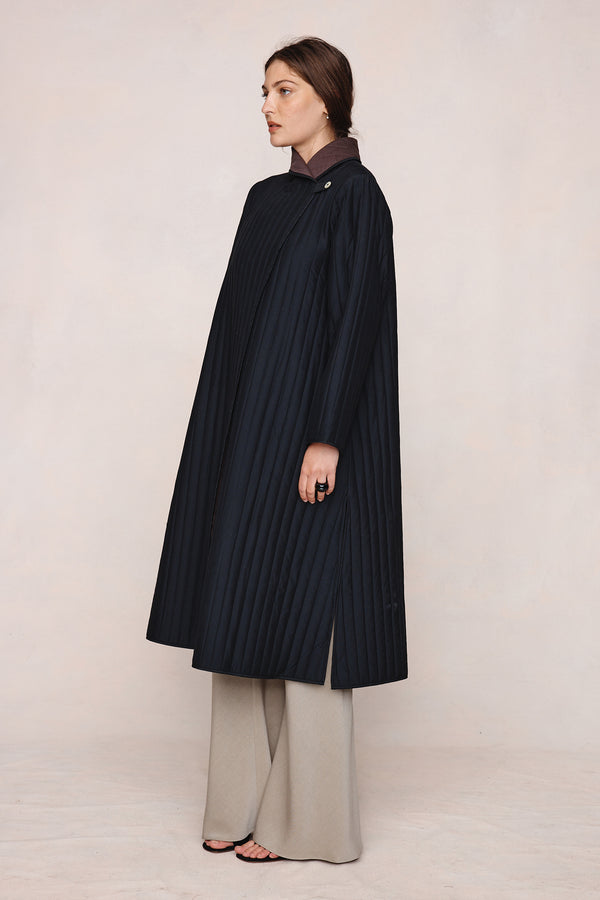 ELI COAT - BLACK / TAPENADE