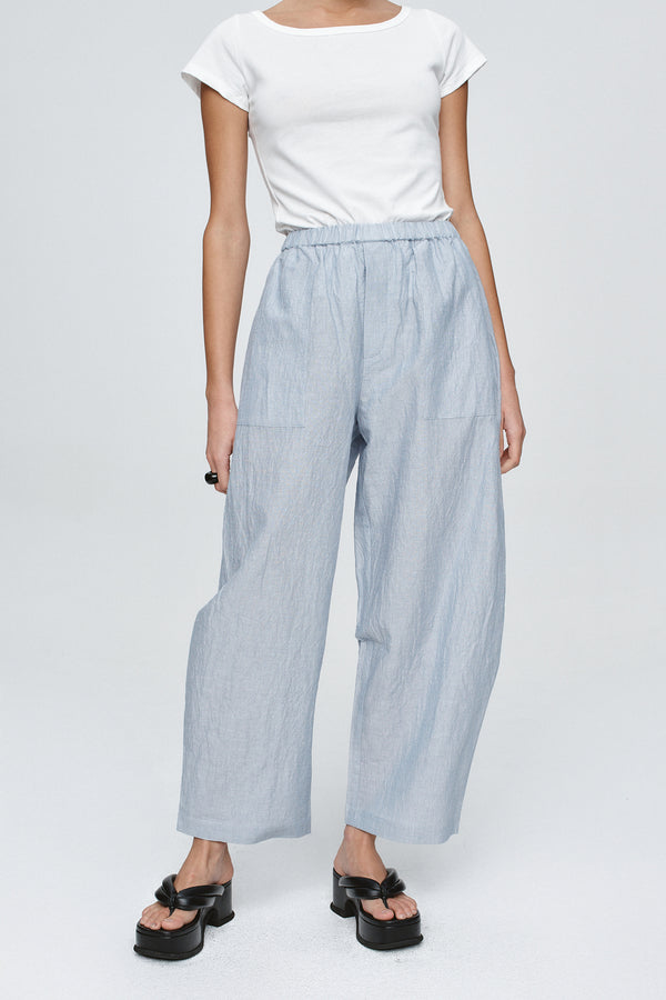 ELLIDY PANT - BLEU STRIPE