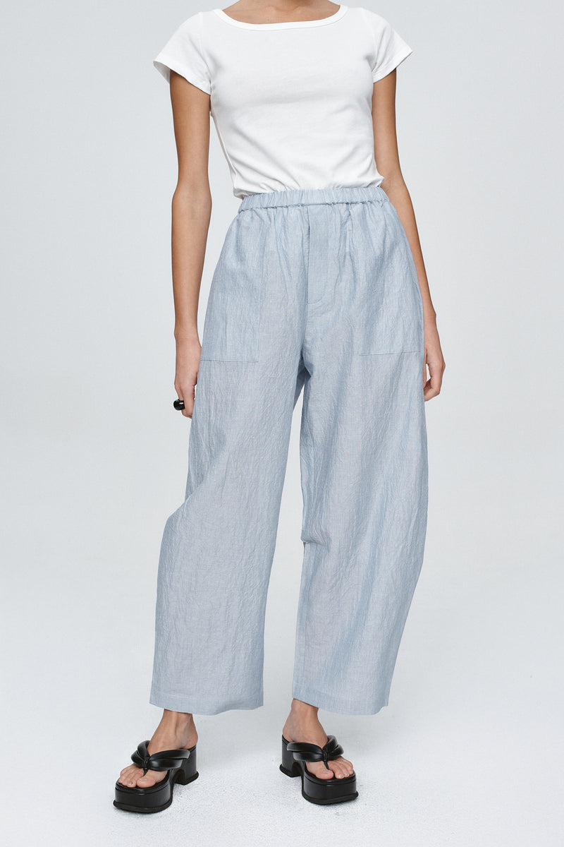 ELLIDY PANT - BLEU STRIPE