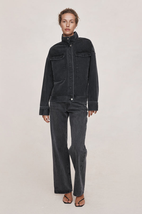 FARRIN JACKET - FADED BLACK