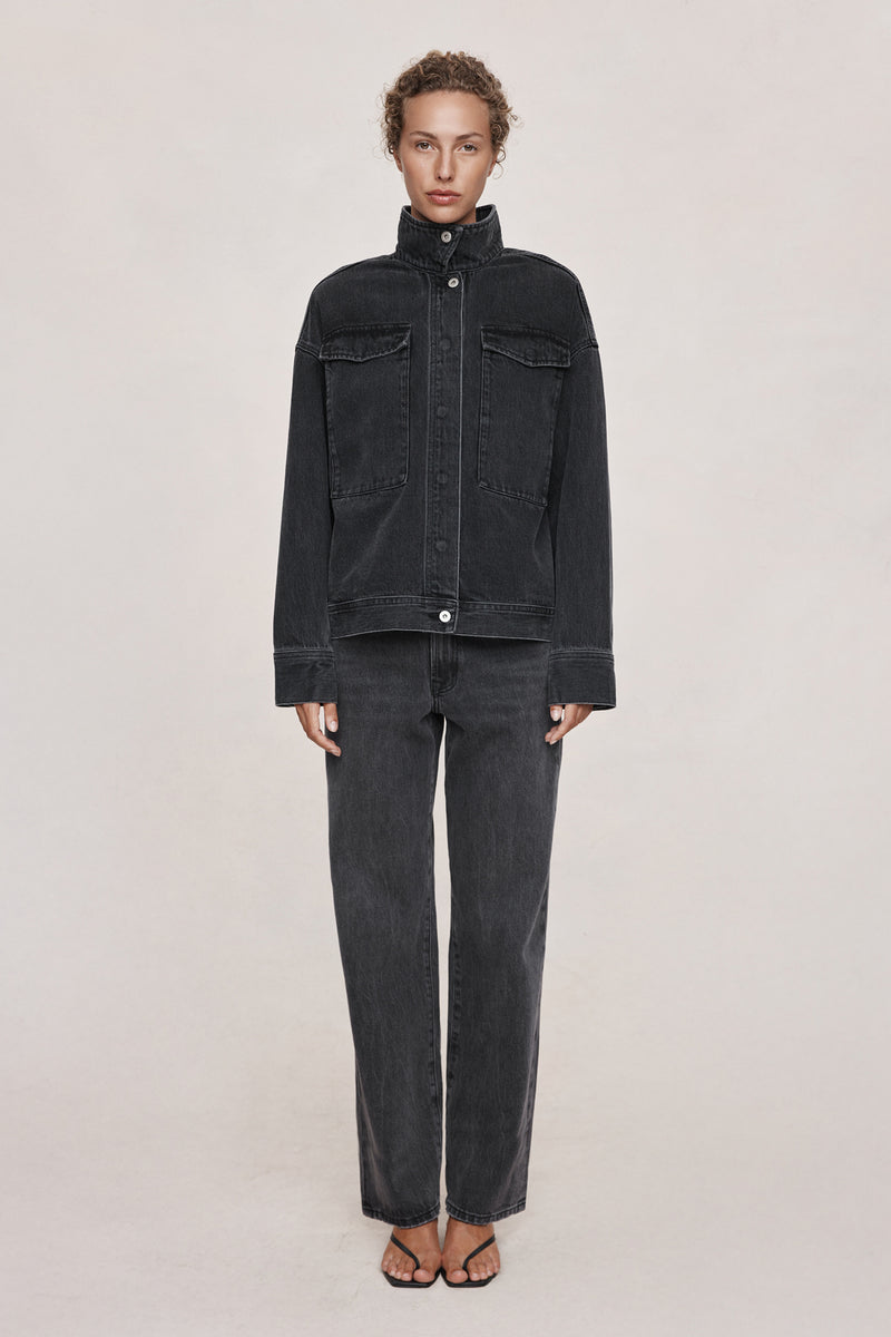 FARRIN JACKET - FADED BLACK