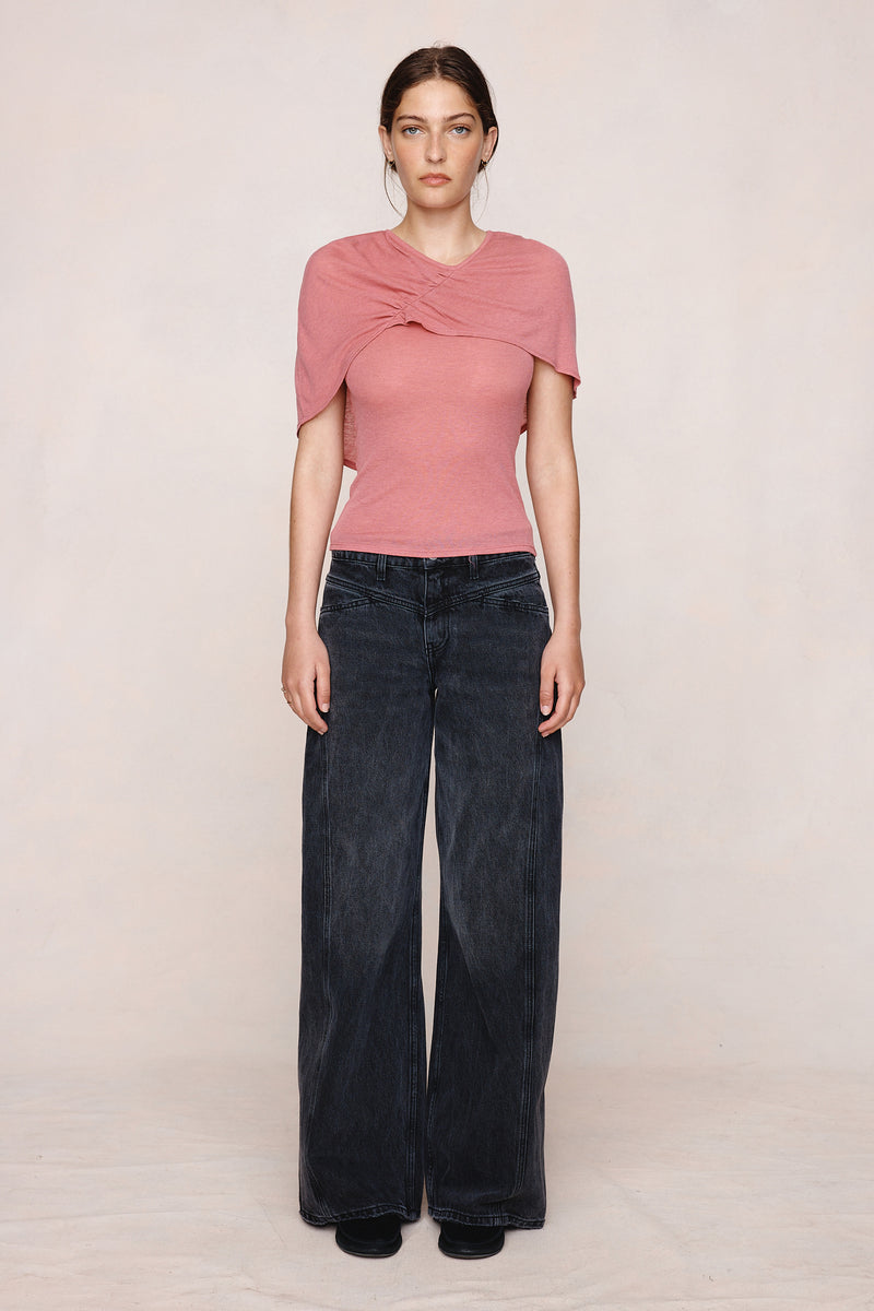 FERRAGO TOP - ROSEWOOD