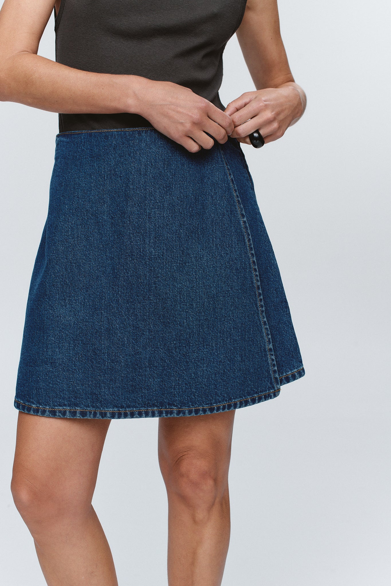 FINN SKIRT - WASHED INDIGO