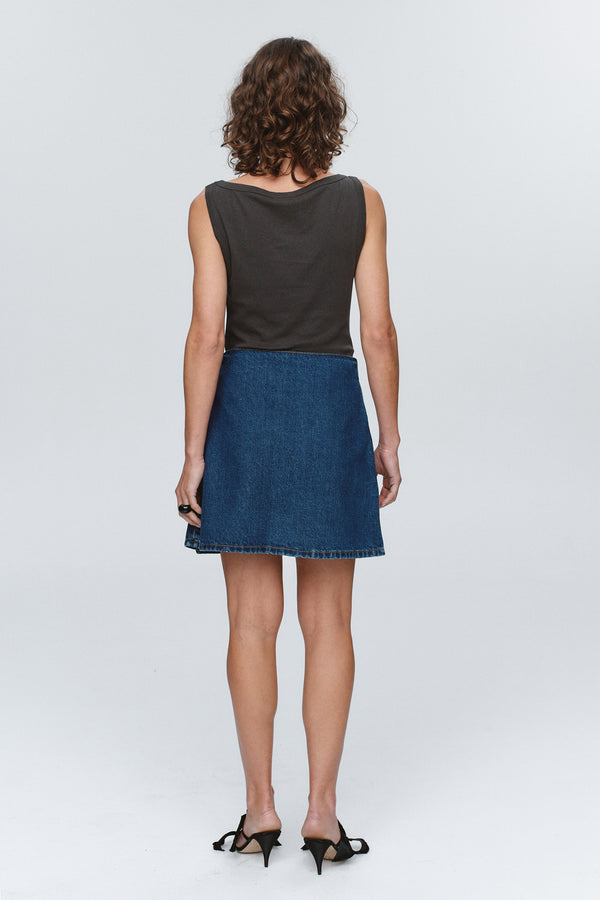 FINN SKIRT - WASHED INDIGO