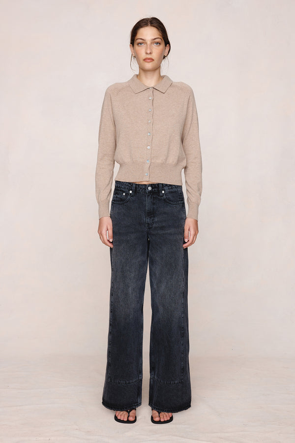 FOUNDATIONS CARDIGAN - OATMEAL