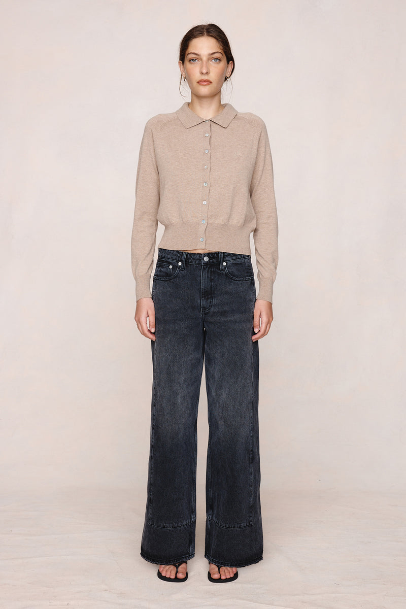 FOUNDATIONS CARDIGAN - OATMEAL