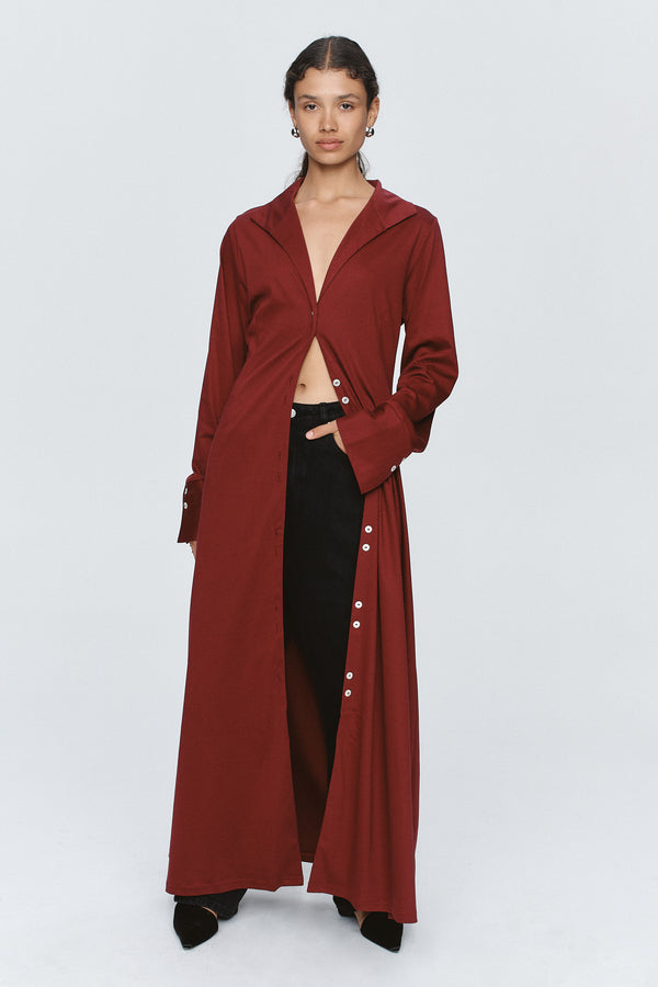 FOUNDATIONS DRESS - SANGRIA